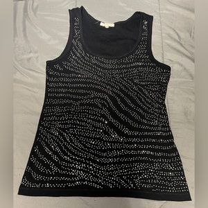 Girls You Kidz Clothing Size L Studded Black Tank Top